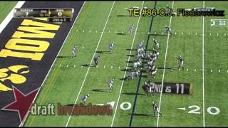 Iowa TE 86 CJ Fiedorowicz Highlights [upl. by Volotta]