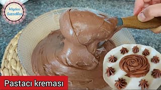 ‼️ÇİKOLATALI PASTACI KREMASI ✅ TÜM PASTALAR İÇİN‼️ İPEK GİBİ ÇİKOLATALI KREMA TARİFİ [upl. by Gnot34]