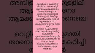 Angu vaana konilu arm song lyrics Malayalam trending surabhilakshmi tovinothomas arm [upl. by Ahserak]