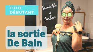 Coudre une serviette sortie de bain complète avec turban [upl. by Aleacim]