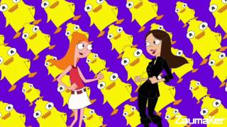 Phineas e Ferb  Música Tema do Patinho Momo Versão de Candace e Vanessa HD BR [upl. by Egduj719]