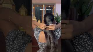 Ponytail hack✨ tamil hairstylehairstyletutorialhairgoals explore trending trendyhairstyles [upl. by Cad]