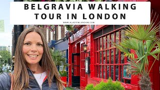 BELGRAVIA WALKING TOUR IN LONDON  Elizabeth Street  Motcomb Street  Orange Square  Mews [upl. by Chantal549]