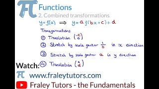 A Level Maths Functions 2 Combined Transformations [upl. by Orji611]