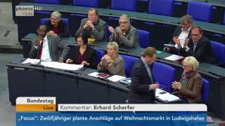 Bundestag Debatte zu Menschenrechten und Demokratie am 16122016 [upl. by Burley]