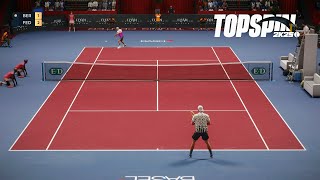 Top Spin 2K25  Matteo Berrettini Vs Roger Federer  HYPER TIE BREAK  Basel Open PS5 [upl. by Reldnahc499]