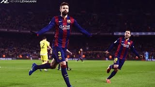 Gerard Piqué ● Worlds Best Defender ● 2015 [upl. by Cicenia]