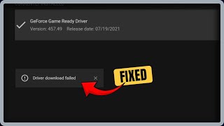 Geforce Experience Driver Download Failed Fixed [upl. by Eniffit106]