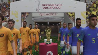 🇧🇷 BRAZIL vs NETHERLANDS 🇳🇱  FIFA WORLD CUP QATAR FINAL  DEPAY VS NEYMAR  PS5 4K FIFA 23 [upl. by Reyotal]