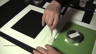 How to attach artwork with a THinge to a backing board [upl. by Pauli]