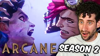 FINALLY HERE  ARCANE Season 2 Trailer REACTION [upl. by Solahcin]