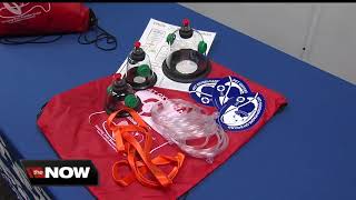 Dog rescue masks donated to fire department [upl. by Gill]