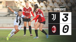 HIGHLIGHTS SERIE A  Juventus Women 30 Milan  Girelli Caruso amp Cantore Goals [upl. by Portland707]