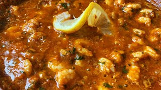 طاجين كروفيت بيل بيل على طريقة المطاعم Crevettes pil pil😋👌 [upl. by Laenahtan]