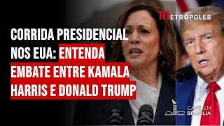 Corrida presidencial nos EUA entenda embate entre Kamala Harris e Donald Trump [upl. by Mcnully438]