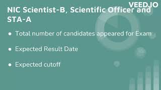 Expected Cutoff for NIELIT NIC ScientistB Scientific Officer amp STAA Exam 2023 [upl. by Argyres884]