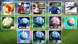 EVOLUTION OF REAL FOOTBALL REAL FOOTBALL 10 11 12 13 14 15 16 17 18 19 20 21 22 [upl. by Derzon]