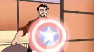 Avengers Earths Mightiest Heroes  Tony Wants to Test Caps New Shield [upl. by Fay245]