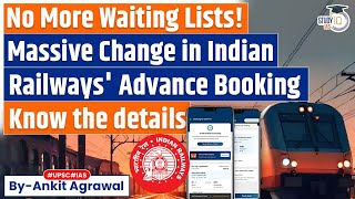 Indian Railways Changes Rules For Advance Ticket Booking  No More Waiting List [upl. by Sunda597]