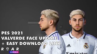 PES 21  Valverde Update Face  Download Link [upl. by Ellehcem284]