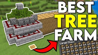 BEST AFK Tree Farm Minecraft Bedrock 121 [upl. by Lissie]