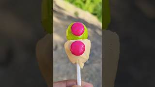 Lemonade flavour lollipop amp baby choco gems shorts lollipop candy [upl. by Earised]