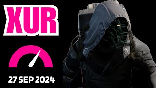 Where is XUR Today Destiny 1 D1 XUR Location and Official Inventory and Loot 27 Sep 2024 Sep2724 [upl. by Erlewine]