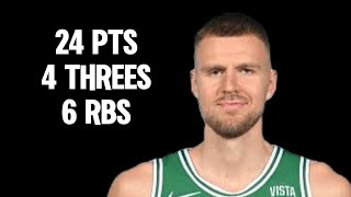 Kristaps Porzingis highlights vs Mavericks [upl. by Katti]