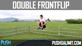 Double Frontflip on a Trampoline Slow Motion  PUSH [upl. by Otto]