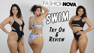 Fashion Nova Swimsuit Haul and Review 2 [upl. by Haggi880]