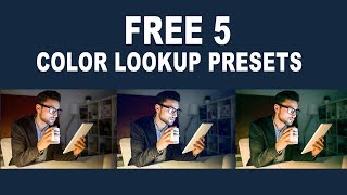 Free 5 Color Lookup Presets for Photoshop CCCS6 Color Grading Autumn Vintage [upl. by Ocirederf459]