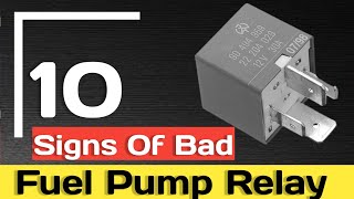 BAD FUEL PUMP RELAY SYMPTOMS [upl. by Euqinomod]