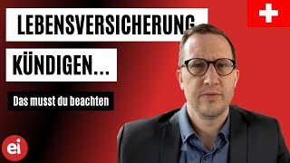 Lebensversicherung kündigen – Was ist zu beachten [upl. by Enelyaj]