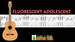 Arctic Monkeys Fluorescent Adolescent GUITAR TAB [upl. by Gordy]