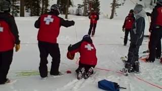 Ski Lift Chairlift Rope Evacuation Exercise [upl. by Munsey]