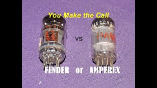 Fender China 12AX7 vs Hammond Amperex 12AX7 Tube Comparison Peavey XXX Amp [upl. by Ail]