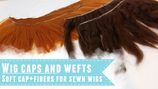 Sewn wig caps and wefts Wefting alpaca and synthetic fibers for wig making [upl. by Suivat262]