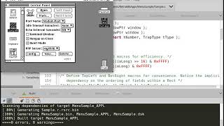 Developing 68K Mac apps with CodeLite IDE Retro68 and pcemacplus emulator [upl. by Gnok]