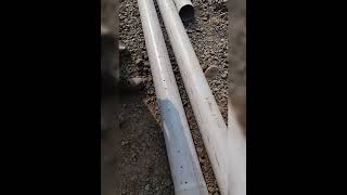 Half perforated pipe for drainage system in RE Wall amp flyovershortstrendingviralreelsyt [upl. by Janine394]