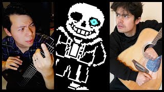 Undertale  Megalovania  Acoustic Guitar Duo Cover [upl. by Dadirac]