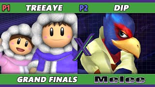 SX 573 GRAND FINALS  Treeaye Ice Climbers Vs DIP L Falco Smash Melee  SSBM [upl. by Doug441]