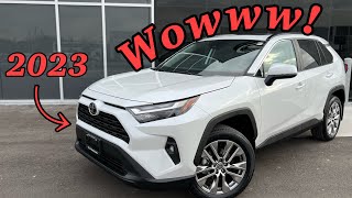 FIRST LOOK 2023 Toyota RAV4 XLE premium review What’s different [upl. by Adlemy]