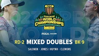 2023 PDGA Pro Worlds  MIXED DOUBLES  R2B9 Chase  Salonen  Jones  Huynh  Clemons [upl. by Rogovy553]