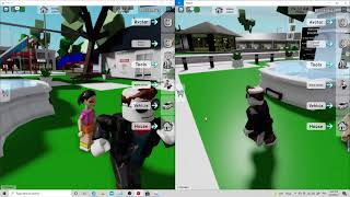 Roblox split screen not a tutorial [upl. by Sirtimid]