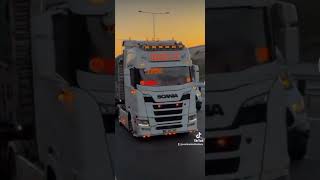 Scania super New model V8 truck video👍👍👍 beautiful truckdriver trailer exterior France truck [upl. by Strephon]