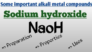 Sodium hydroxide preparation properties uses  tamil  class11  JEE  NEET [upl. by Baalman]