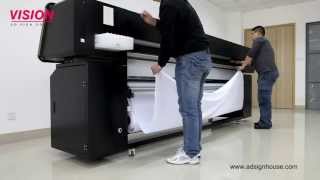 Direct Printing on Fabric Textile Printer VS2602TX with EPSON DX5 Print Head [upl. by Qulllon]