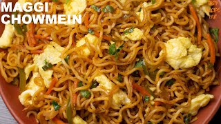 The Best Maggi Chowmein Recipe  Maggi Egg Chowmein Street Style [upl. by Lozar]