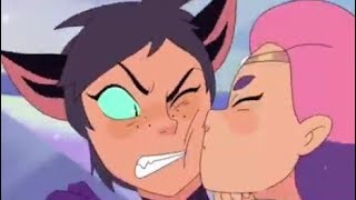 Glimmer Kisses Catra  SheRa and the Princess of Power Season 5 Clip [upl. by Lokim]