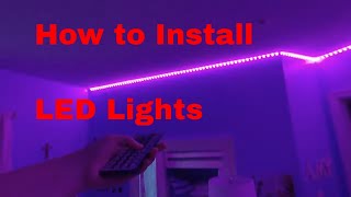 How to Install LED Strip Lights on your Wall [upl. by Jessika]